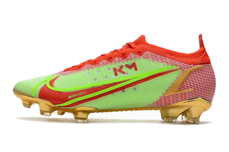 Nike Mercurial Vapor 14 Elite FG Mbappe KM10 'WATTS' -  Green / Red / Gold