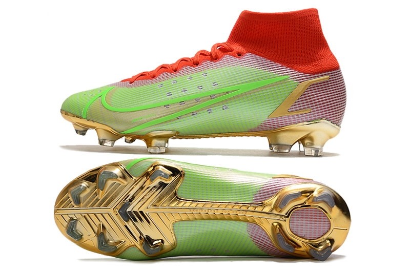 Nike Mercurial Superfly 8 Elite FG Mbappe - Green/Red/Gold