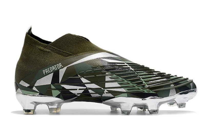 Adidas Predator Edge + FG Swarovski Crystals - Focus Olive/Silver Metallic/Magic Lime