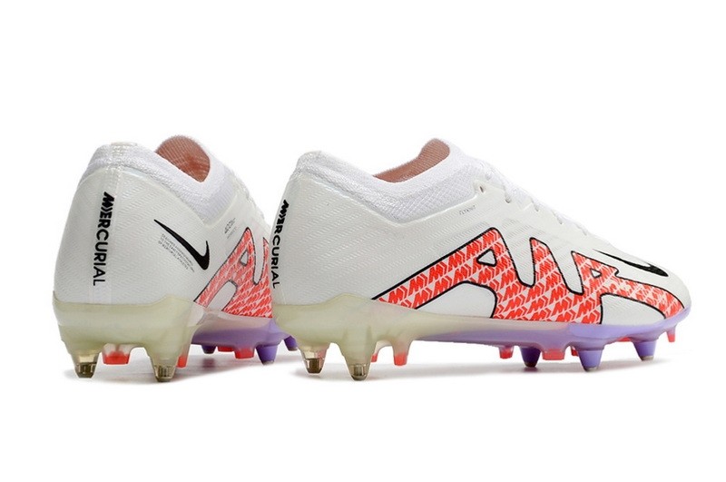 Nike Air Zoom Mercurial Vapor 15 Elite SG Anti Clog Disruption - White/Off Noir/Red