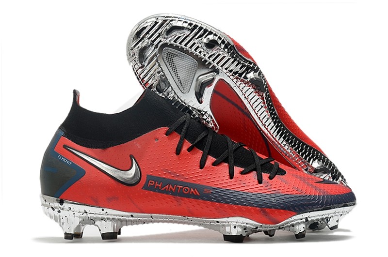 Nike Phantom GT Elite DF FG x Skepta Bloody Chrome - University Red / Silver / Black