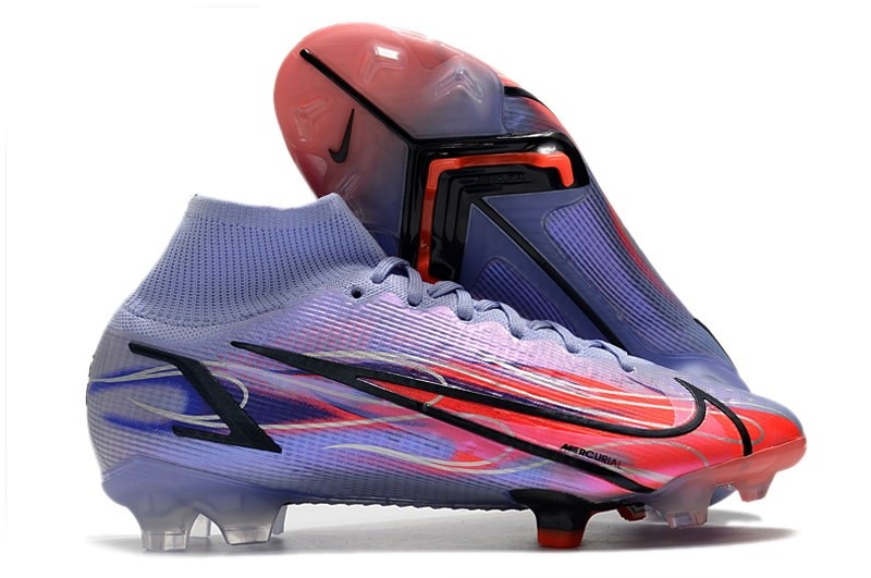 Nike Mercurial Superfly 8 Mbappé 'Km Flames' - Purple / Black / Red