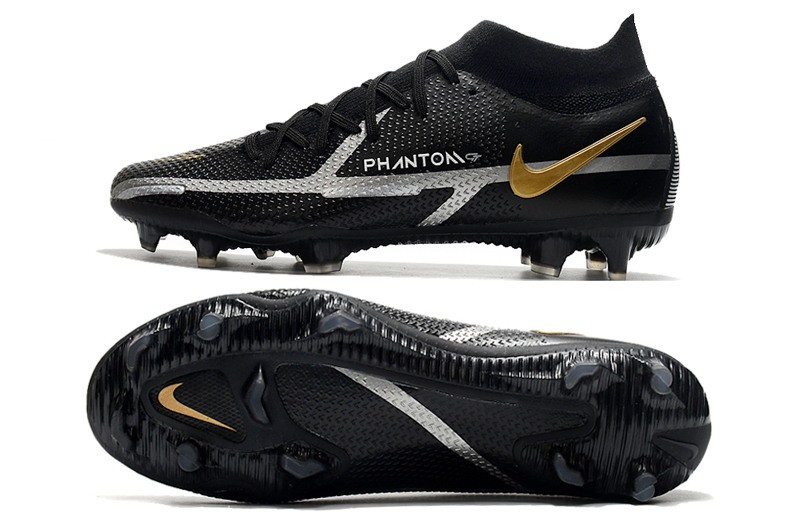 Nike Phantom GT 2 Elite DF FG Shadow - Black/Grey/Gold