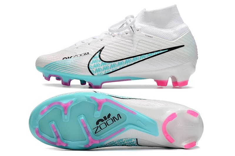 Nike Air Zoom Mercurial Superfly 9 Elite FG - White/Blue/Laser Pink