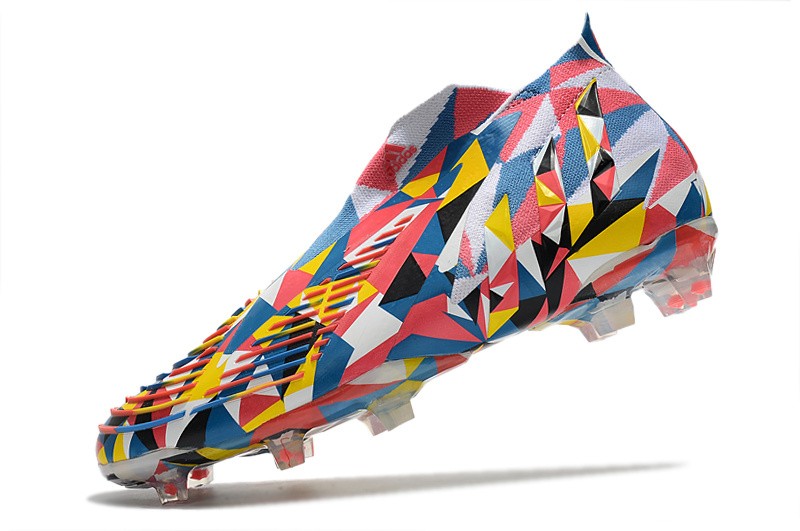 Adidas Predator Edge + FG Geometric - Blue/Yellow/Solar Red