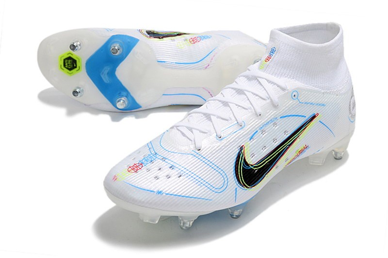 Nike Mercurial Superfly 8 Elite SG The Progress - White Grey/Blue