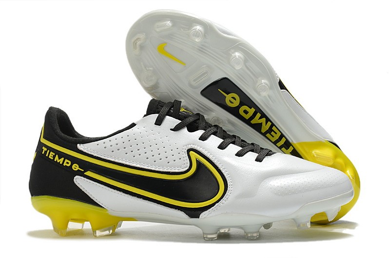 Nike Tiempo Legend 9 Elite FG - White/Smoke Grey/Yellow