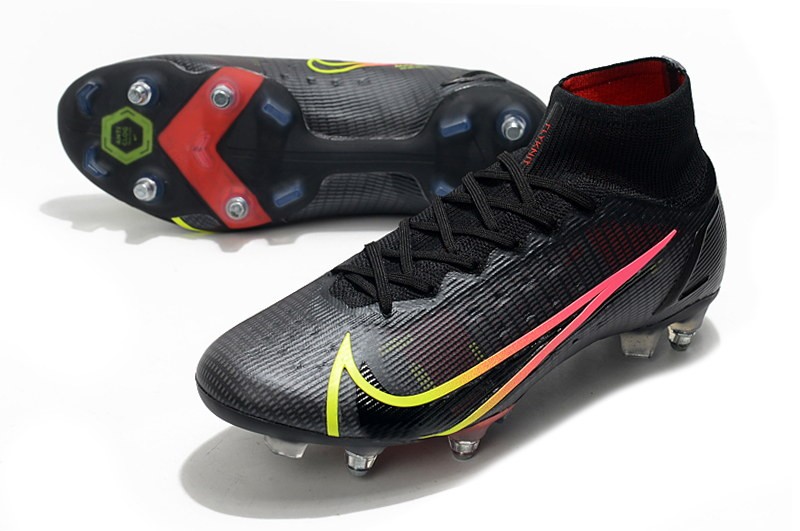 Nike Mercurial Superfly 8 Elite SG 'Black x Prism' - Black/Yellow/Red