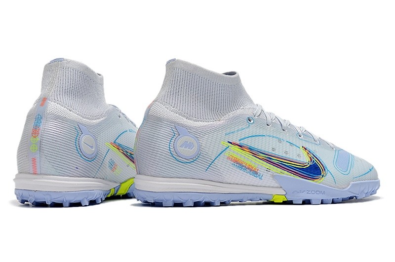 Nike Mercurial Superfly 8 Elite TF Progress - White Grey/Blue