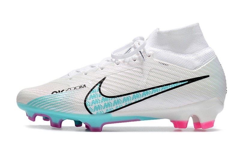 Nike Air Zoom Mercurial Superfly 9 Elite FG - White/Blue/Laser Pink