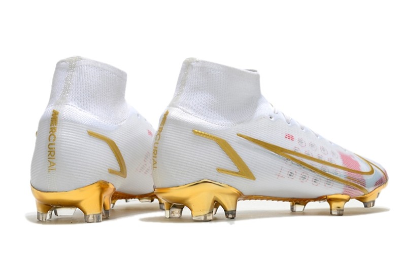 Nike Mercurial Superfly 8 Elite FG - White / Gold