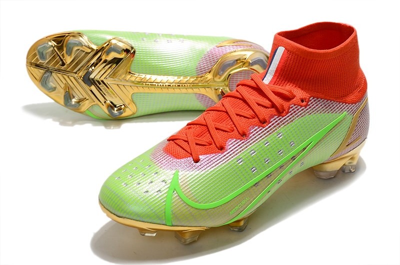 Nike Mercurial Superfly 8 Elite FG Mbappe - Green/Red/Gold