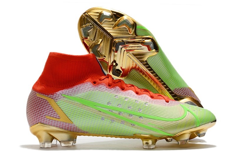 Nike Mercurial Superfly 8 Elite FG Mbappe - Green/Red/Gold