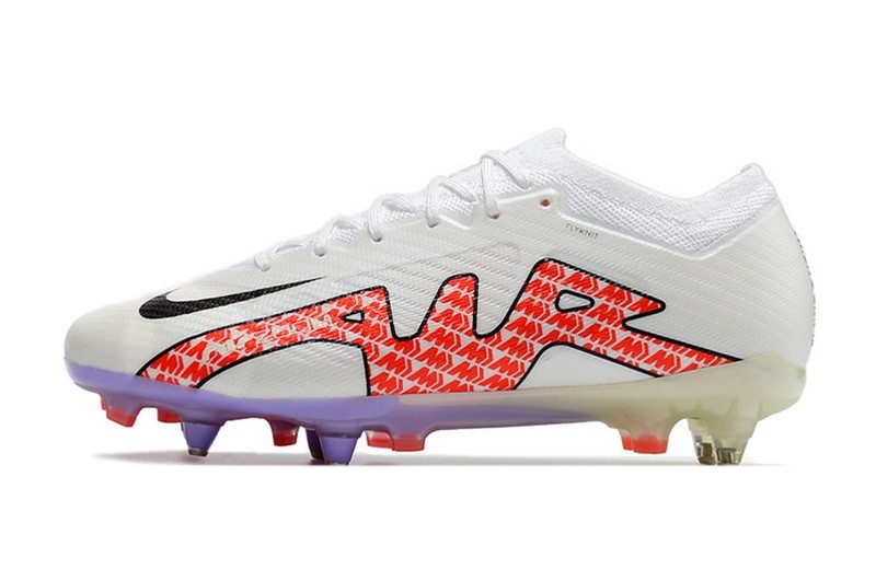 Nike Air Zoom Mercurial Vapor 15 Elite SG Anti Clog Disruption - White/Off Noir/Red