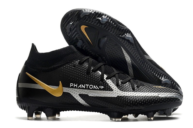 Nike Phantom GT 2 Elite DF FG Shadow - Black/Grey/Gold