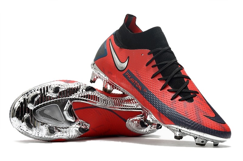 Nike Phantom GT Elite DF FG x Skepta Bloody Chrome - University Red / Silver / Black