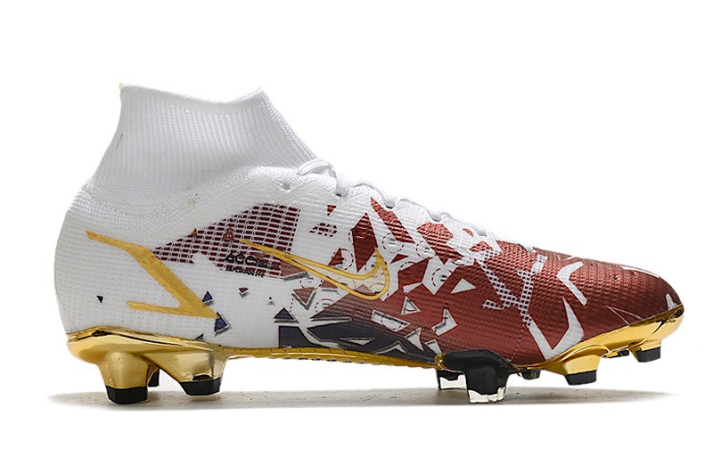 Kids Nike Mercurial Superfly 8 Elite FG CR110 Gold White