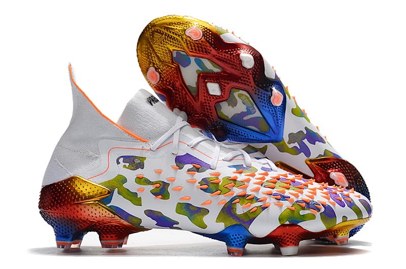 Adidas Predator Freak .1 FG Paul Pogba X Stella McCartney - White / Black / Orange