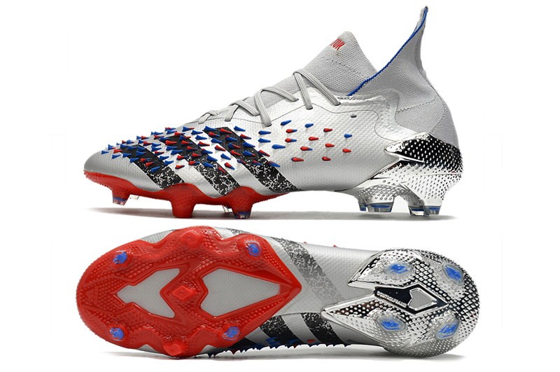 Adidas Predator Freak .1 FG Showpiece - Silver / Black/ Red / Blue