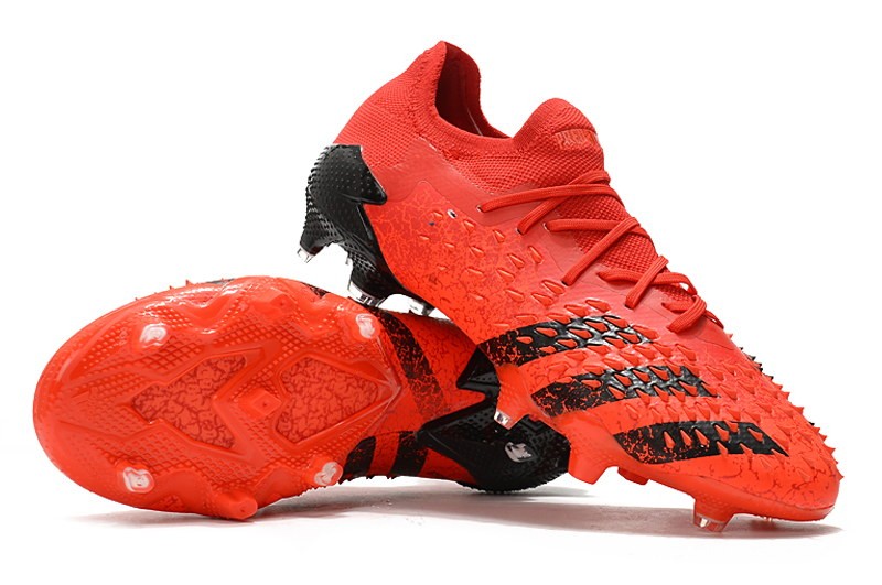 Adidas Predator Freak .1 Low FG Meteorite - Red / Core Black / Solar Red