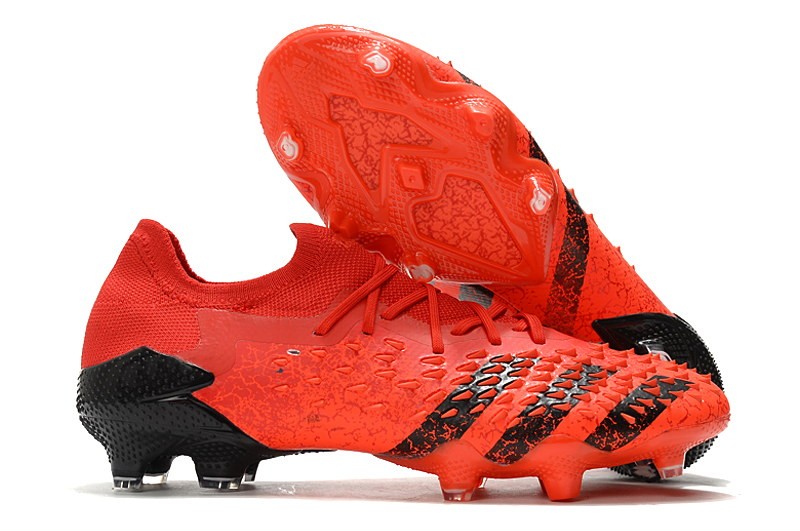 Adidas Predator Freak .1 Low FG Meteorite - Red / Core Black / Solar Red