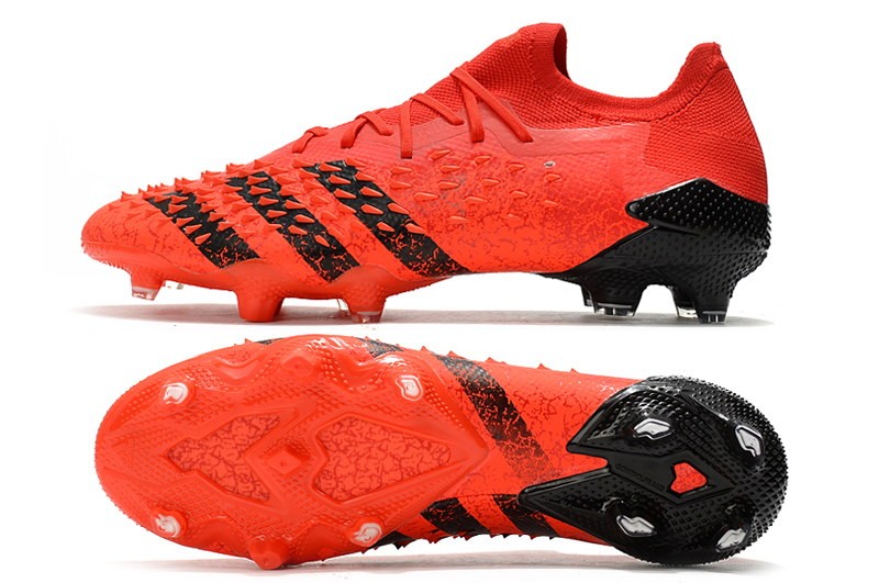 Adidas Predator Freak .1 Low FG Meteorite - Red / Core Black / Solar Red