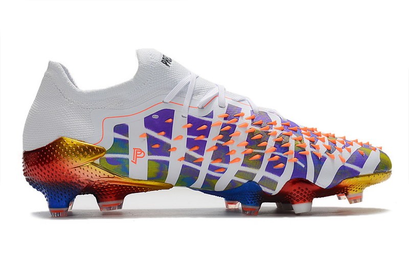 Adidas Predator Freak .1 Low FG Paul Pogba X Stella McCartney - White / Black / Orange