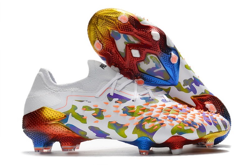 Adidas Predator Freak .1 Low FG Paul Pogba X Stella McCartney - White / Black / Orange