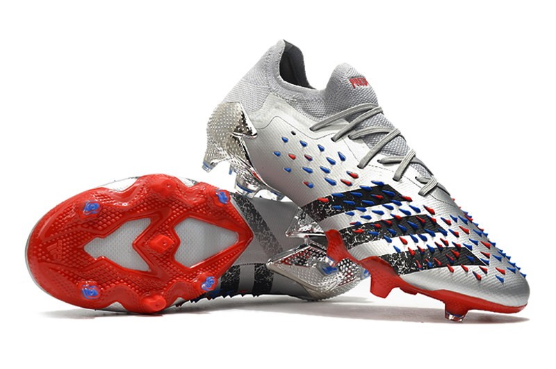 Adidas Predator Freak .1 Low FG Showpiece - Silver / Black/ Red / Blue