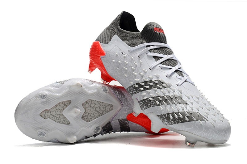 Adidas Predator Freak .1 Low FG WhiteSpark - White/Iron Metal/Solar Red