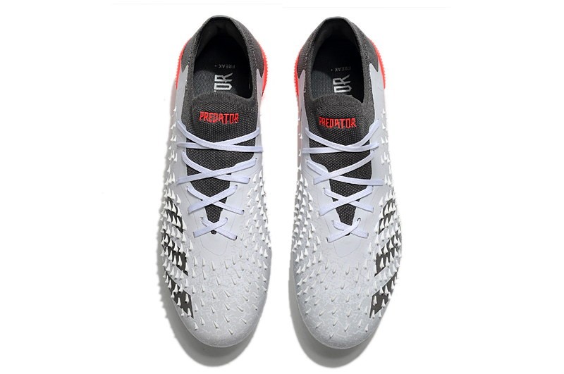 Adidas Predator Freak .1 Low FG WhiteSpark - White/Iron Metal/Solar Red