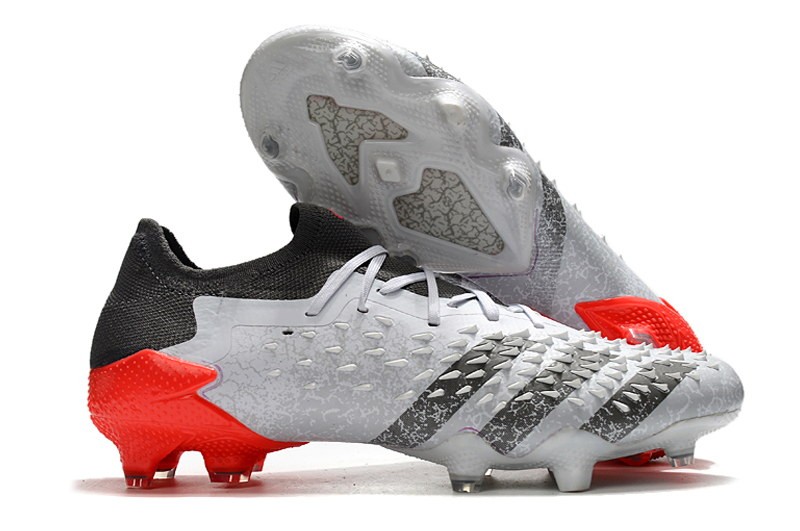 Adidas Predator Freak .1 Low FG WhiteSpark - White/Iron Metal/Solar Red