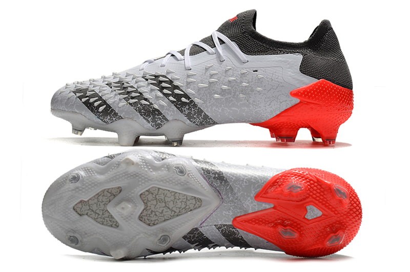 Adidas Predator Freak .1 Low FG WhiteSpark - White/Iron Metal/Solar Red