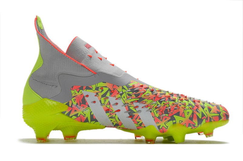 Adidas Predator Freak+ FG Numbers Up - Grey / White / Solar Yellow