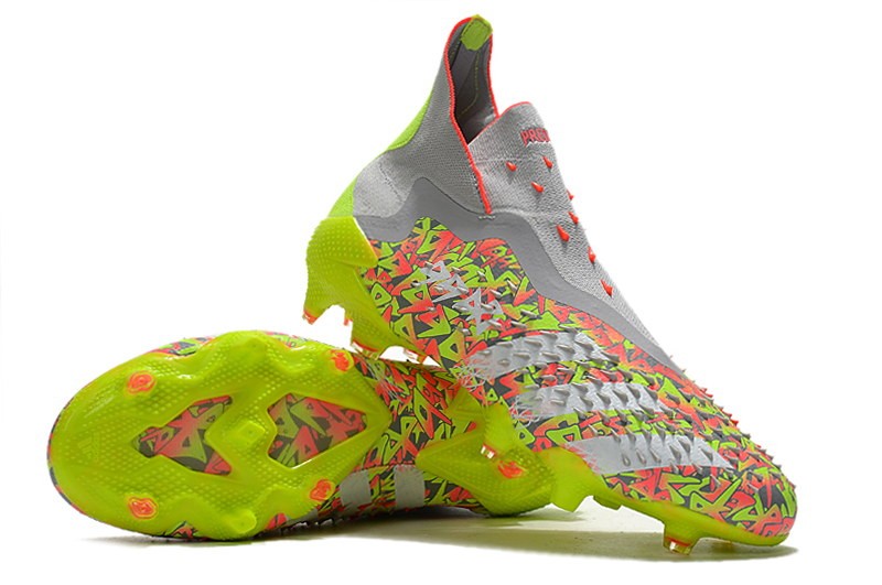 Adidas Predator Freak+ FG Numbers Up - Grey / White / Solar Yellow
