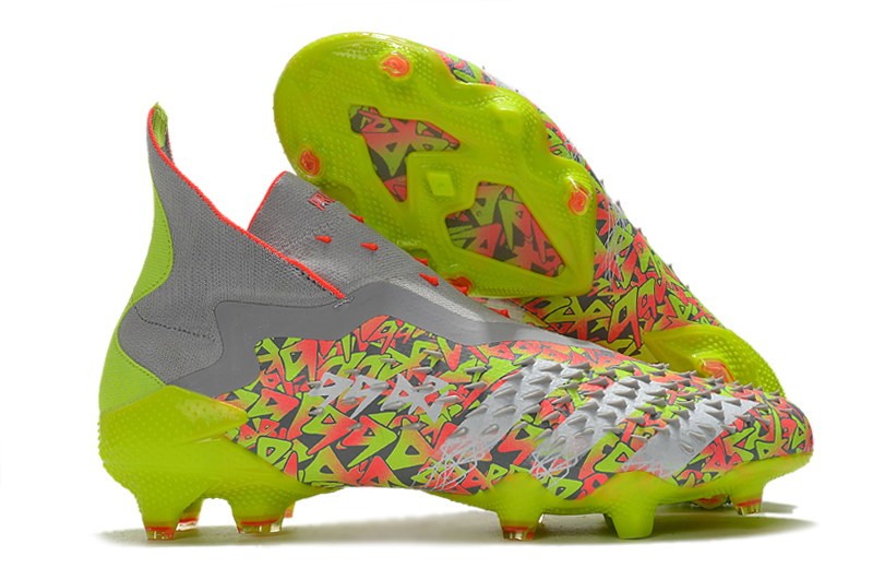 Adidas Predator Freak+ FG Numbers Up - Grey / White / Solar Yellow