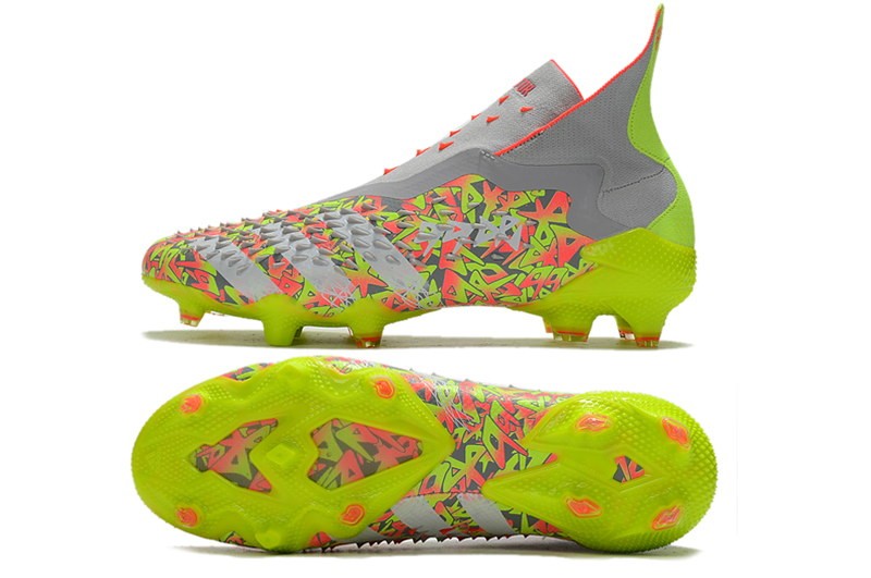 Adidas Predator Freak+ FG Numbers Up - Grey / White / Solar Yellow