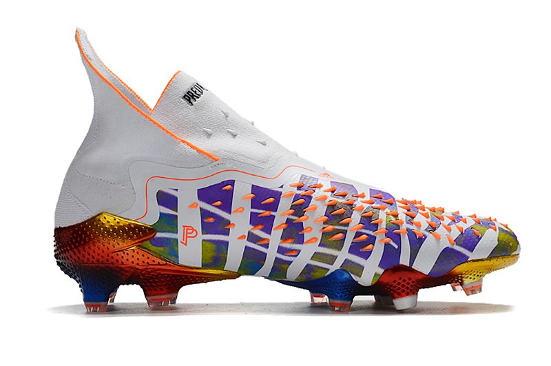 Adidas Predator Freak+ FG Paul Pogba X Stella McCartney - White / Black / Orange