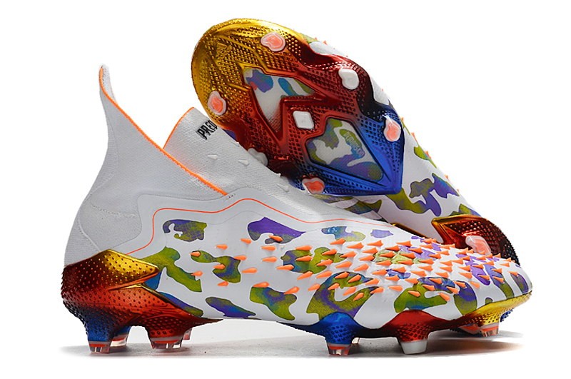 Adidas Predator Freak+ FG Paul Pogba X Stella McCartney - White / Black / Orange