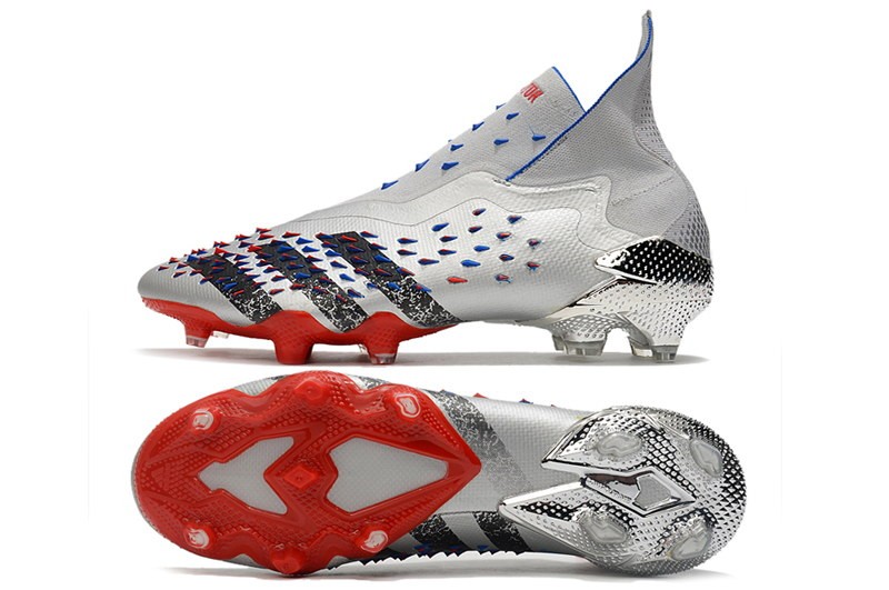 Adidas Predator Freak+ FG Showpiece - Silver / Black/ Red / Blue