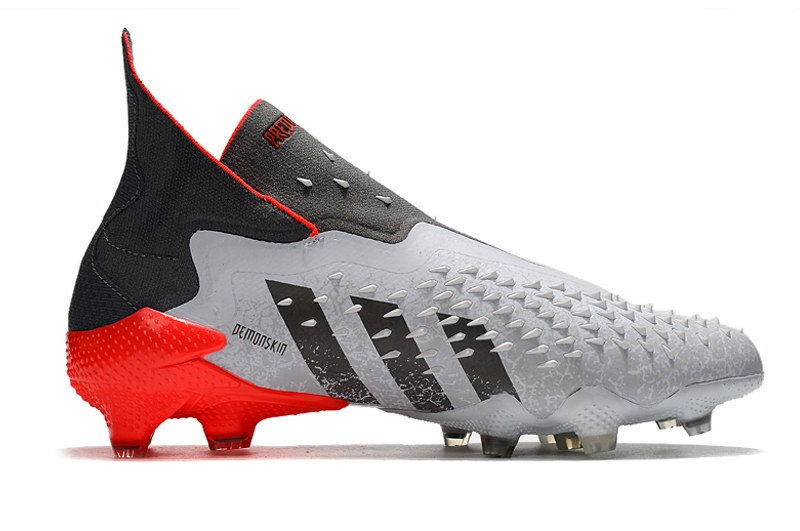 Adidas Predator Freak+ FG WhiteSpark - White/Iron Metal/Solar Red