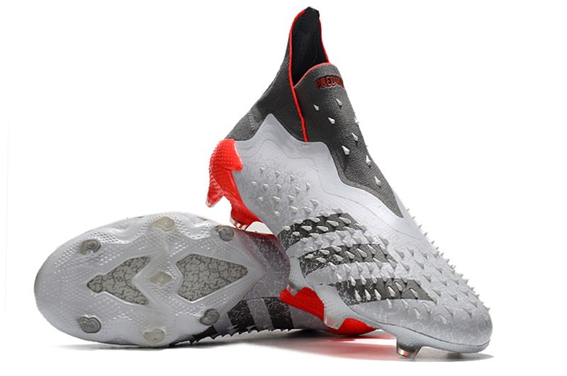 Adidas Predator Freak+ FG WhiteSpark - White/Iron Metal/Solar Red