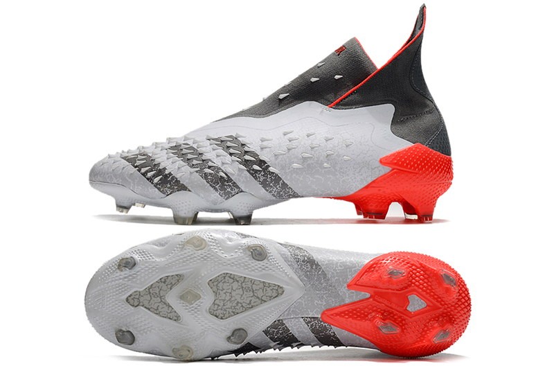 Adidas Predator Freak+ FG WhiteSpark - White/Iron Metal/Solar Red