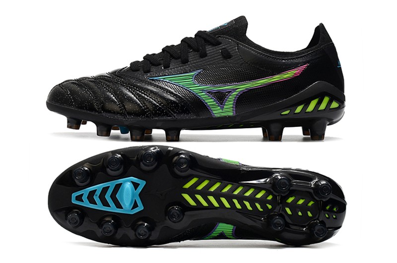 Mizuno Morelia Neo III Beta Japan Fg Cyber Pack - Black / Blue Atoll