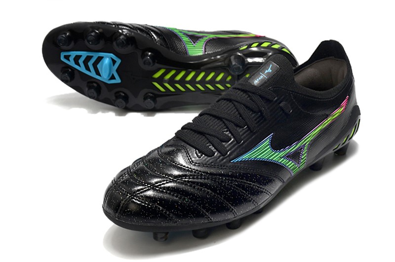 Mizuno Morelia Neo III Beta Japan Fg Cyber Pack - Black / Blue Atoll