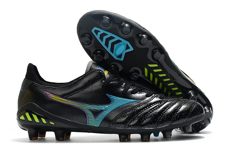 Mizuno Morelia Neo III Japan Fg Cyber Pack - Black / Blue Atoll