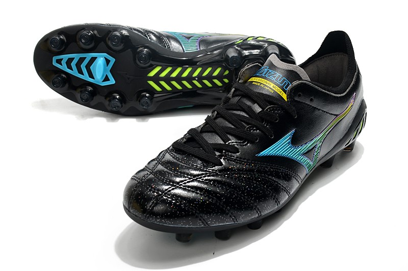 Mizuno Morelia Neo III Japan Fg Cyber Pack - Black / Blue Atoll