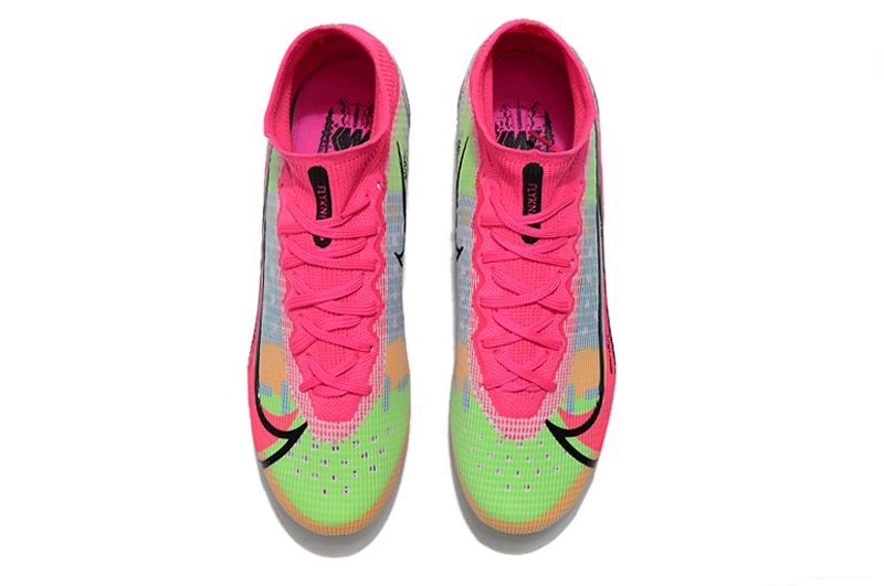 Nike Mercurial Superfly 8 Elite FG - White/Black/Pink/Mulitcolor