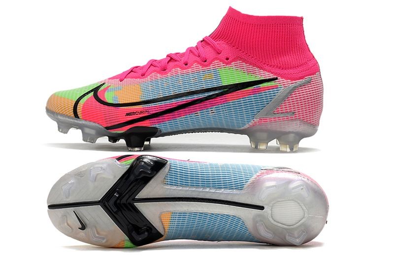 Nike Mercurial Superfly 8 Elite FG - White/Black/Pink/Mulitcolor