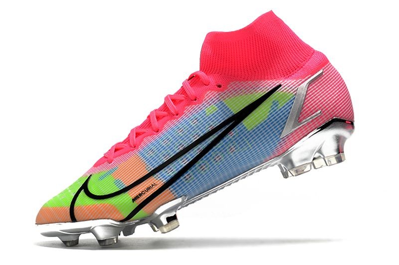 Nike Mercurial Superfly 8 Elite FG - White/Pink/Metallic Silver/Mulitcolor